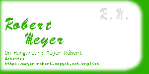robert meyer business card